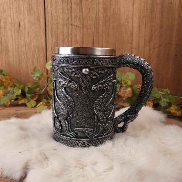 Großer Drachen Krug - handbemalt