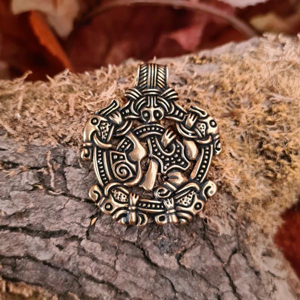 Wikinger Amulett von Snoring im Borre-Stil aus Bronze - Replik