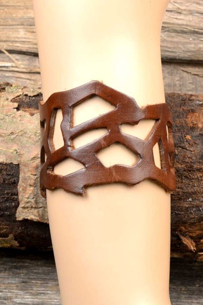 LARP Armband Elbenkrieger aus Leder