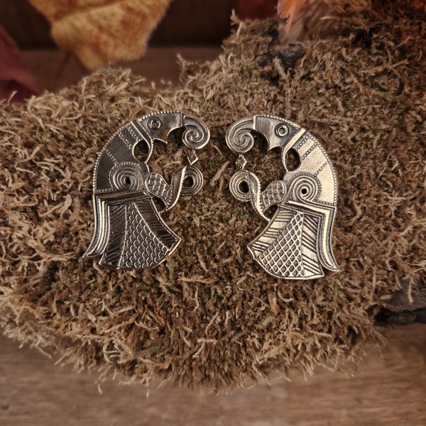 Amulette Vendelraben für Paare aus Bronze - 2 Stück