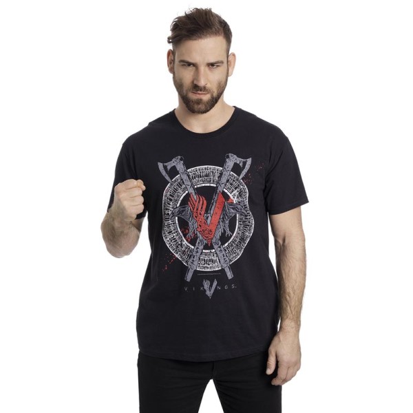 Vikings T-Shirt Odin schwarz