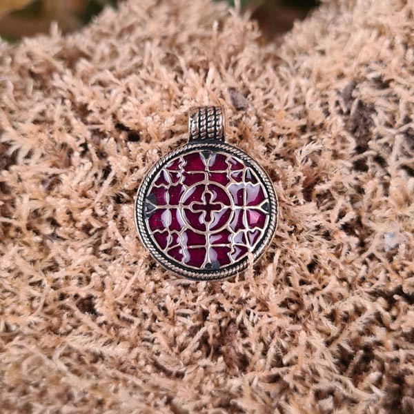 Merrowinger Amulett Cloisonné aus Bronze - Replik