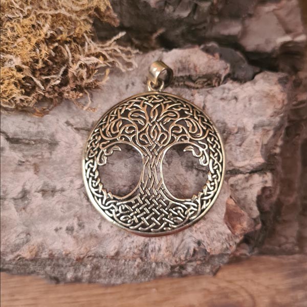 Kelten Amulett Yggdrasil aus Bronze