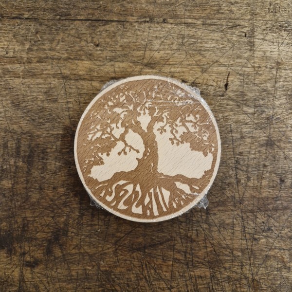 Getränke Untersetzer aus Buchenholz