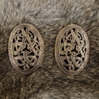 Schildkröten Fibel Paar aus Bronze im Jelling Stil Schildkröten Fibel Paar aus Bronze im Jelling Stil