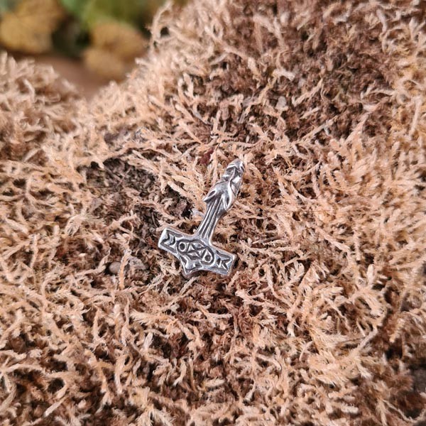 Wikinger Wolfshammer aus Silber
