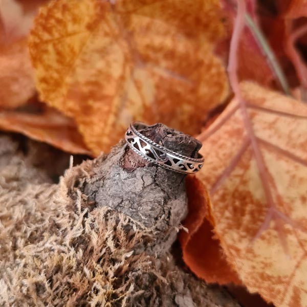 Wikingerring Ornament aus Silber